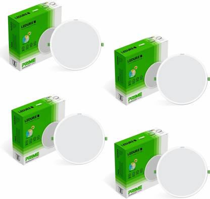 Ledure Prime Led downlight 3-in-1 9W| Round LED Ceiling Color Changing Light Pack of 4 Ceiling Light Ceiling Lamp