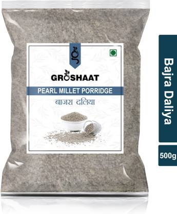 Groshaat Bajra Daliya (Pearl Millet Porridge) - 500 Grm (Pack of 1) Pouch