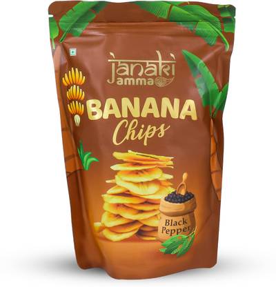 DIBS JANAKI AMMA BANANA CHIPS BLACK PAPPER LFV. 120GM Chips