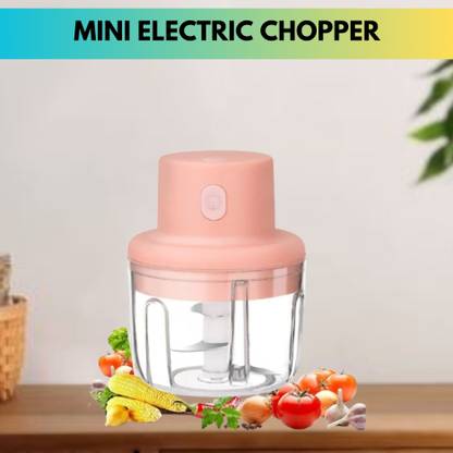 FRONY Chopper (Electric Rechargeable Chopper) for Kitchen Vegetable Garlic Onion C69 Electric Vegetable & Fruit Chopper