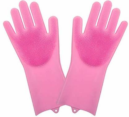 Shree Enterprise SILICON HAND GLOVES Wet and Dry Glove Set