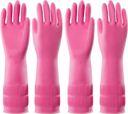 RBGIIT Long Sleeve Gloves For Dish Washing Cleaning Working Painting Gardening Pet Care Wet and Dry Glove Set