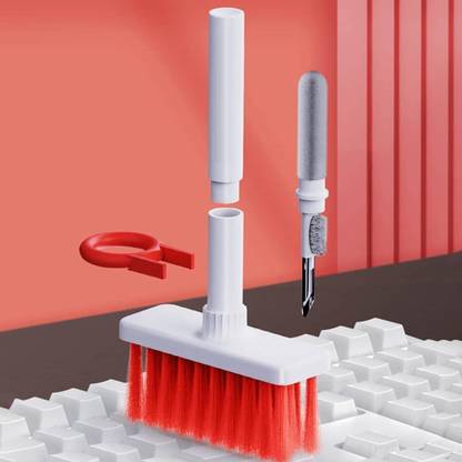 Sales Hub 5 in 1 Keyboard, Laptops, Earphone, Camera Lens, Key-Cap Puller Nylon Wet and Dry Brush