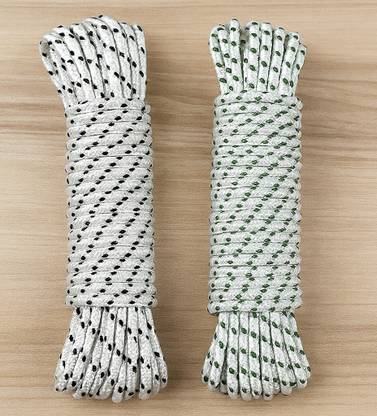 Kabi Aggro Rope for Cloth Drying 10 Meter each Pack of 2 Polyester Clothesline  (10 m)