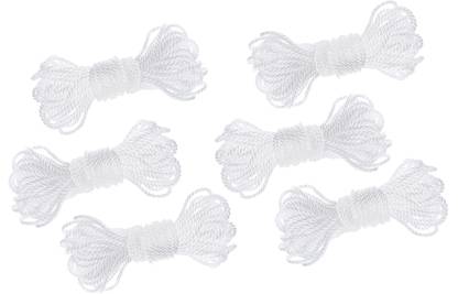 Cybercity Pack of 6 UV Protected Nylon Ropes Plastic Clothesline