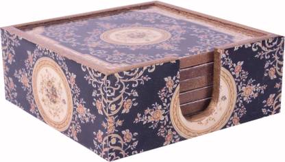 BEST INDIAN CRAFT Square Wood Coaster