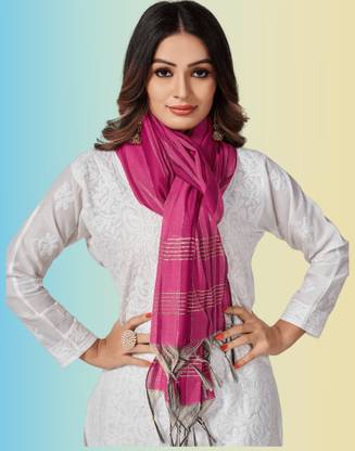ASHWATH Silk Blend, Cotton Silk Women Dupatta