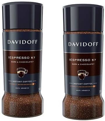Davidoff Espresso 57|100%Arbica|Dark & Chocolatey 100gm-(Pack of 2)|(Imported) Instant Coffee