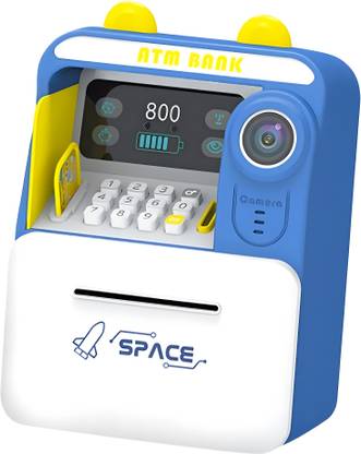 Toy DEKHO Smart Face Recognition ATM Musical Money Piggy Bank Simplify Saving with Camera Coin Bank