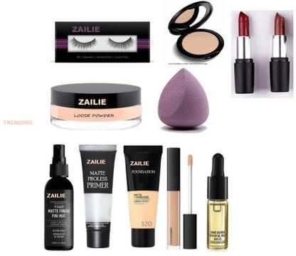 Zailie 3in1bse-elsh-serum-2balm-lospwdr-compct-puf-cnclr