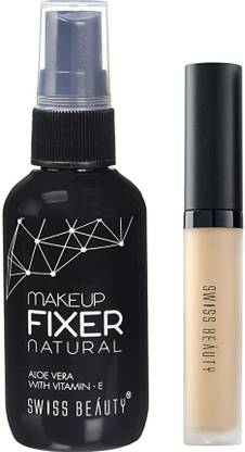 SWISS BEAUTY Long lasting Professional Makeup Fixer for Face& Swiss Beauty Liquid Concealer