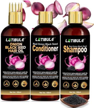Latibule Naturals Red Onion hair oil shampoo conditioner For Multi-Purpose Hair Growth