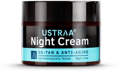 USTRAA Night Cream De-Tan, Dermatologically Tested With Niacinamide-No Harmful Chemical