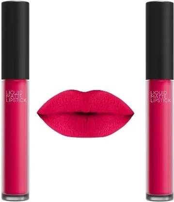 prikcy Creation Matte Liquid Lipstick, Pink (pack of 2)