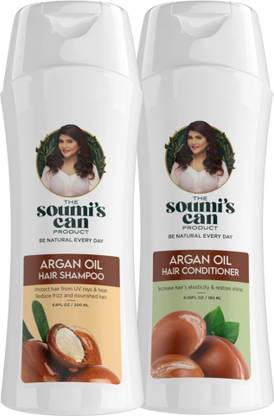 The Soumi's Can Product Argan Oil Hair Shampoo 200ml & Argan Oil Hair Conditioner 180ml