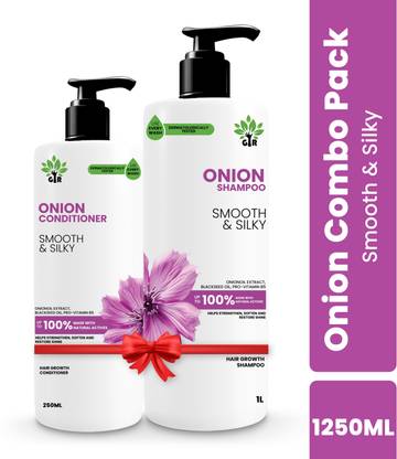 GIR Onion Hair Care Set - 1L Shampoo & 250ml Conditioner for Thicker, Healthier Hair