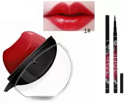 MAKEGLAM LIP SHAPE CRAZY LIPSTICK AND WATER PROOF 36H EYE LINER