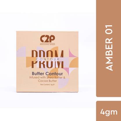 C2P Pro Mini Cream Contour Bronzer For Face Makeup with Shea and Cocoa Butter