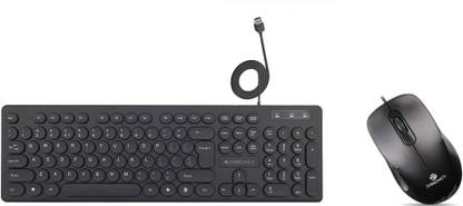 ZEBRONICS K24 Wired Keyboard + Power Plus Wired Mouse Combo Set