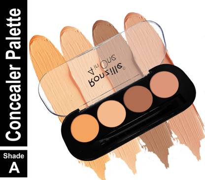 RONZILLE 4 in One Professional Matte Finish Waterproof Contour Palette Concealer - A Concealer