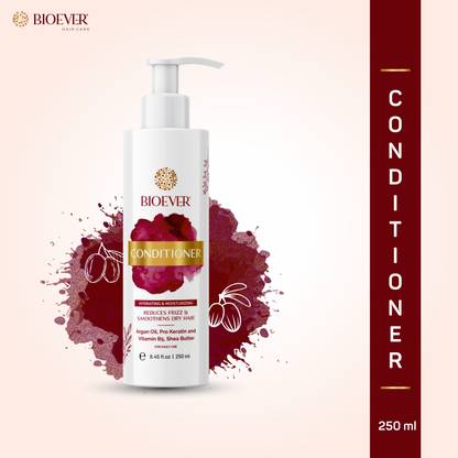 Bioever Conditioner 250 ml Argan Oil,Pro Keratin And Vitamin B5 Shea Butter Pack for men And women