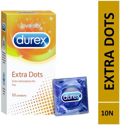 DUREX Extra Dots Condom Pack of 1 (10 Sheets) Condom