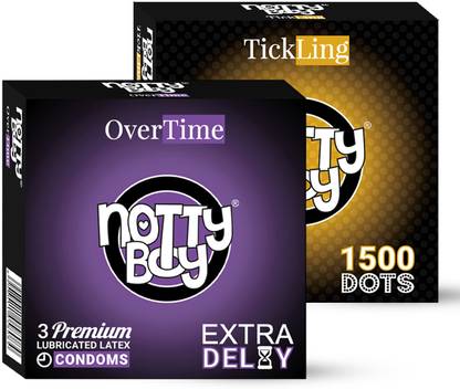 NottyBoy Over Time Extra Delay 1500 Dotted Condom