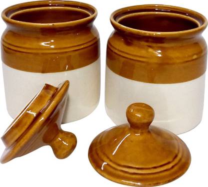 mushti Ceramic Pickle Jar  - 200 ml