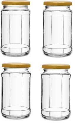 JIGSHTIAL Glass Pickle Jar - 450 ml