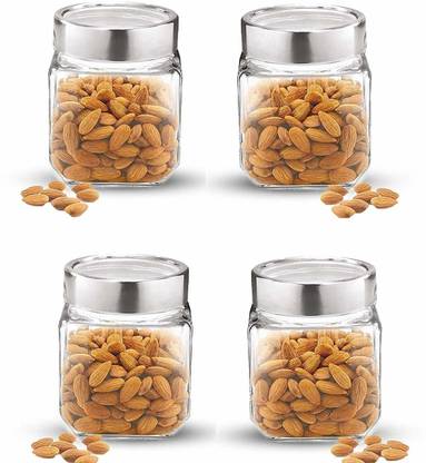 JIGSHTIAL Glass Grocery Container  - 500 ml