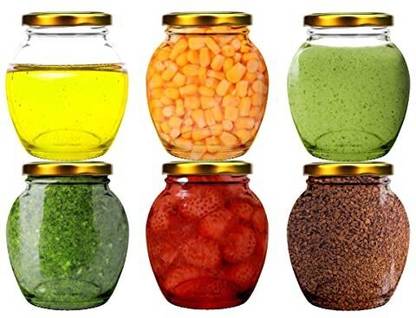 Urva Fashion Glass Grocery Container  - 500 ml