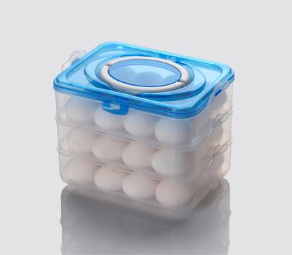 JIGSHTIAL Plastic Egg Container  - 3 dozen