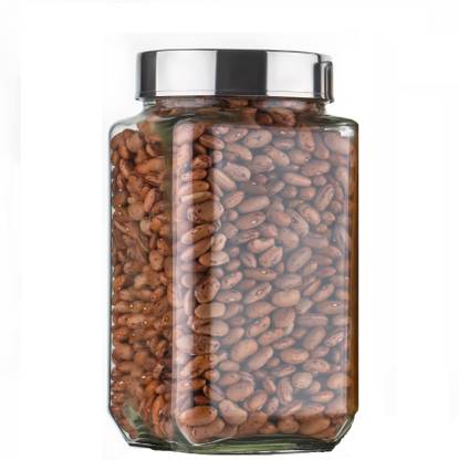 Shreeji krupa Glass Grocery Container - 1000 ml  (Clear)