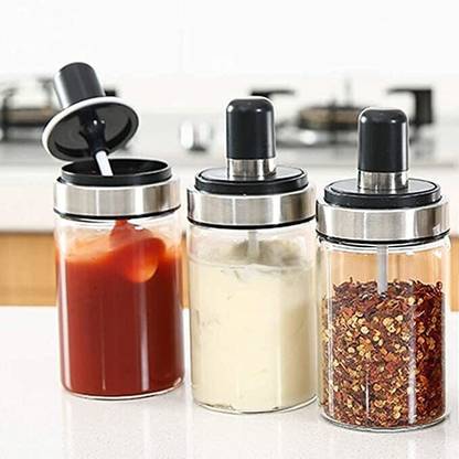 Sueriv Glass Tea Coffee & Sugar Container  - 250 ml
