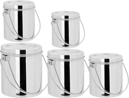 SHINI LIFESTYLE Steel Milk Container  - 3 L, 2.5 L, 1.8 L, 1.2 L, 0.8 L