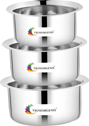 VIGSHRISE Stainless Steel Serving Bowl Utensil 22 Guage Top Only Disposable