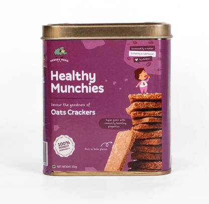 hungrybums Oats Crackers Oats Flour Rich in Fiber and Anti-oxidants Cookies Biscuit