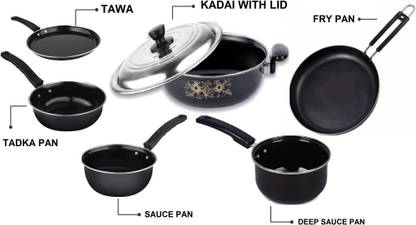 MandU Induction Bottom (Pack of 7pcs) - Cookware Set Induction Bottom Cookware Set