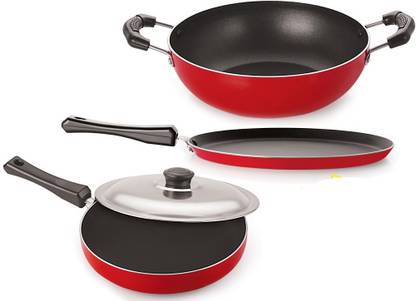 NIRLON Combo Kitchenware Set Non-Stick Coated Cookware Set