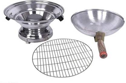 Ziccs Stainless Steel Bati Oven for Kitchen | Bati Maker / Litti Maker Tandoor Cookware Set