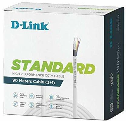 D-Link LAN Cable 90 m CCTV Standard 90MTR Cable (3+1)