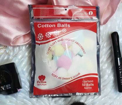 Glamezone Everyday Cotton Essentials (Cotton Balls and Cotton Rounds 50 Pieces
