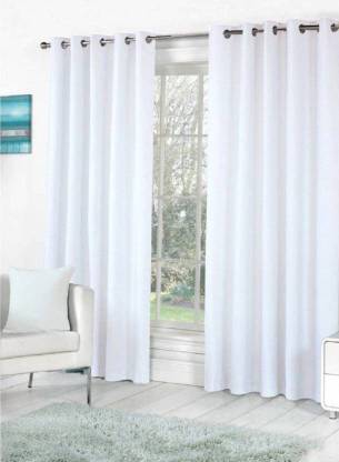 HHH FAB 270 cm (9 ft) पॉलिएस्टर लंबा दरवाजा पर्दा (2  का पैक)