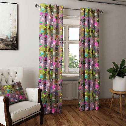 Artzfolio 213 cm (7ft) Door Curtain