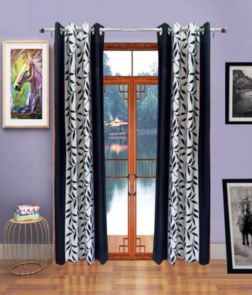 Immix 213 cm (7 ft) Polyester Room Darkening Door Curtain (Pack Of 2)