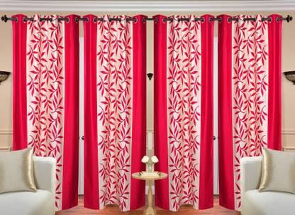 Immix 182 cm (6 ft) Polyester Semi Transparent Shower Curtain (Pack Of 4)
