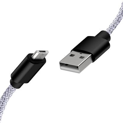 UTRAX Micro USB Cable 3 A 1.2 m Nylon Braided Jacket Nylon Braided with Premium Metal Connector Unbreakable 36W / 3A Fast Charging MICRO USB Cable