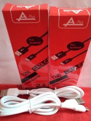 A-PLUS Micro USB Cable 1 m DC-V8 [Pack of 2]