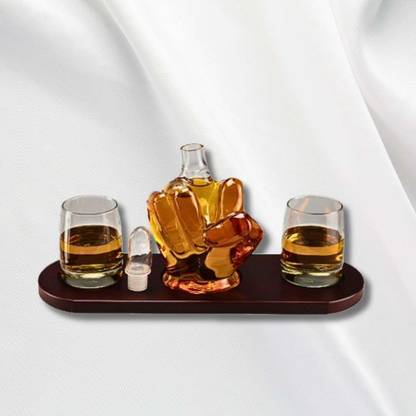 FALKOR FALKOR - Middle Finger Decanter Set -1 Decanter with 2 Glasses - (1000 ml) FALKOR Decanter