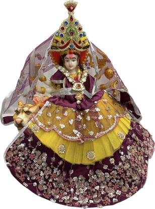 DESIGNER DEVI DRESSES Navratri Special Durga Mata Kali MATA Radha Rani(Dress for 15 Inches Idol) Dress
